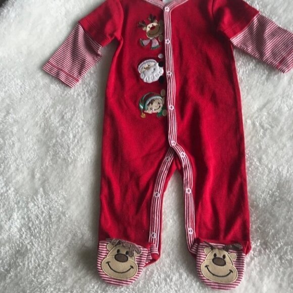 STARTING Out - Like New One Piece Christmas Pajamas - Picture 3 of 5